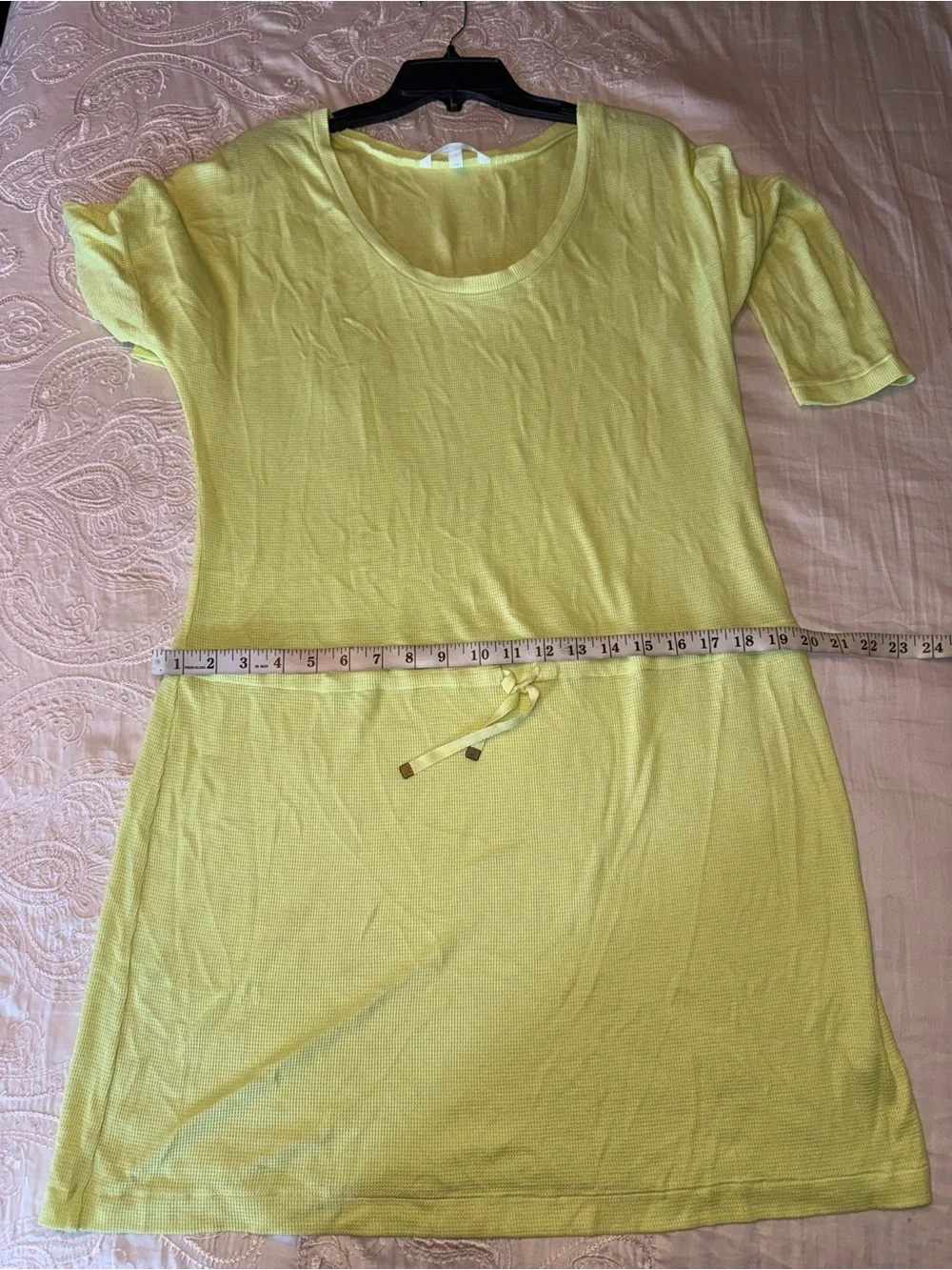 Victoria’s Secret Chartreuse Tunic Cover Up Long Sleeve Size L